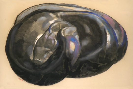 Paul JOUVE (1878-1973) - Python lové, vers 1925.